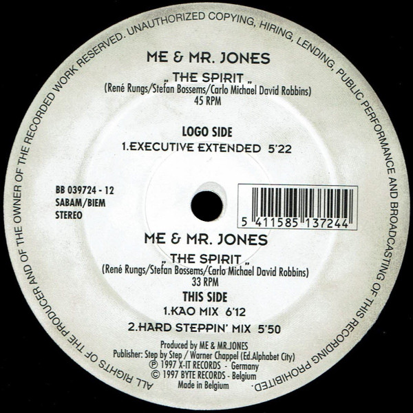 Me & Mr. Jones - The Spirit | B² (Byte Blue) (BB 039724-12)