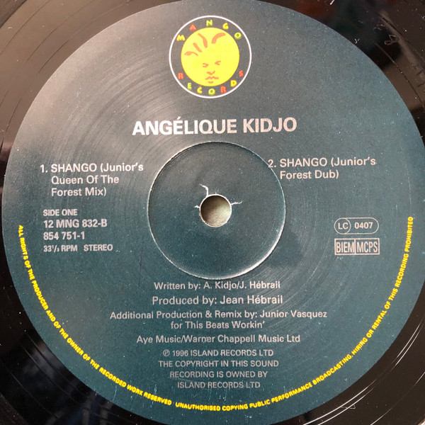 Angélique Kidjo - Shango | Mango (12 MNG 832) - 4