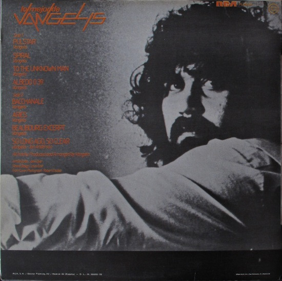 Vangelis - Lo Mejor De Vangelis | RCA Victor (PL-25174) - 2