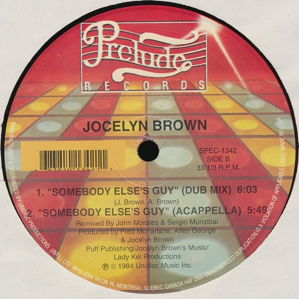 Jocelyn Brown - Somebody Else's Guy | Prelude Records (SPEC-1342) - 2