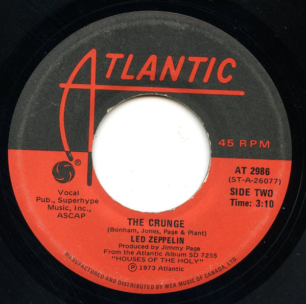 Led Zeppelin - D'yer Mak'er / The Crunge | Atlantic (AT 2986) - 2