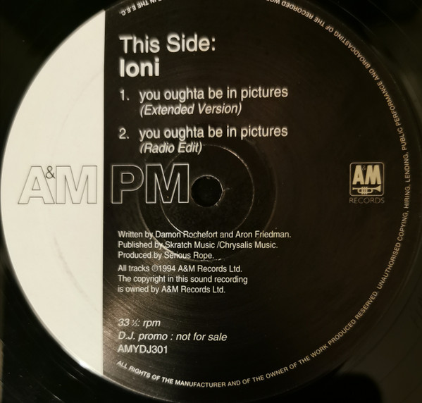 Ioni - You Oughta Be In Pictures | A&M PM (AMYDJ301)