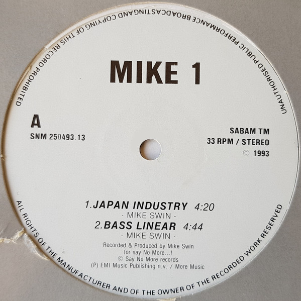 Mike 1 - Japan Industry | Say No More (SNM 250493.13) Mike 1 - Japan Industry | Say No More (SNM 250493.13)