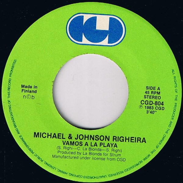 Righeira - Vamos A La Playa (Original Version) | CGD (CGD 804) - 3