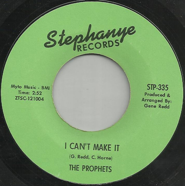 The Prophets - I Can't Make It / My Kind Of Girl | Stephanye Records (STP-335)