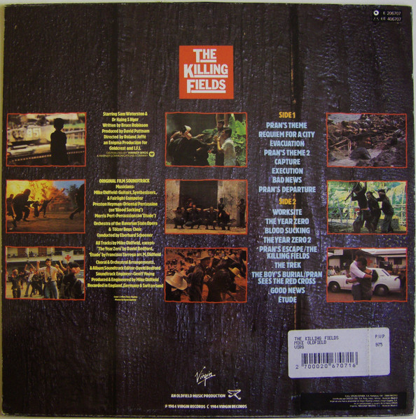 Mike Oldfield - The Killing Fields Original Film Soundtrack | Virgin (E-206 707) - 2