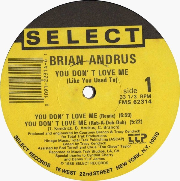 Brian Andrus - You Don't Love Me (Like You Used To) | Select Records (FMS 62314)