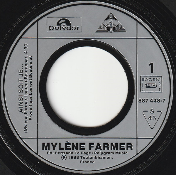 Mylène Farmer - Ainsi Soit Je... | Polydor (887 448-7) - 3