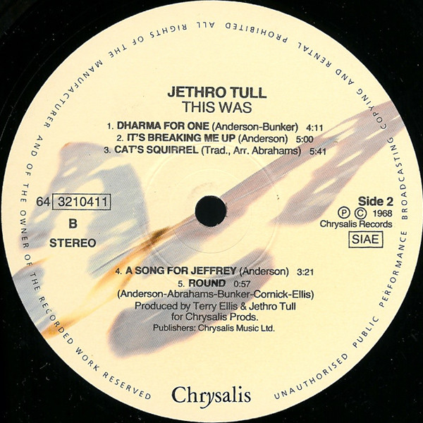 Jethro Tull - This Was | Chrysalis (64 3210411) - 2
