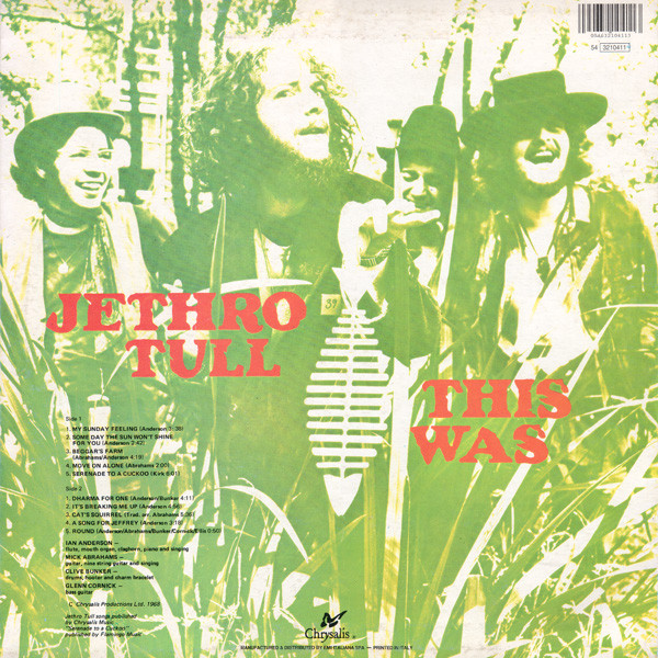 Jethro Tull - This Was | Chrysalis (64 3210411) - 4
