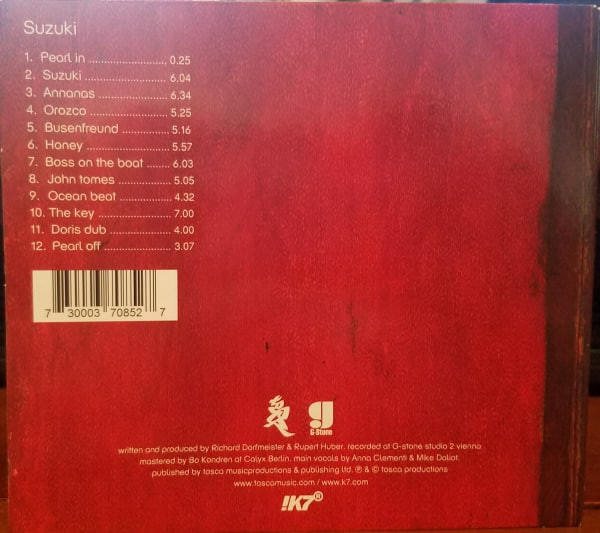 Tosca - Suzuki | G-Stone Recordings (!K7085CD) - 2 Tosca - Suzuki | G-Stone Recordings (!K7085CD) - 2