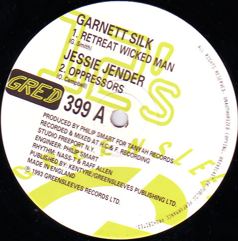 Garnett Silk / Jesse Jender / Mark Wonder - Retreat Wicked Man / Oppressors / Low Profile | Greensleeves Records (GRED 399) Garnett Silk / Jesse Jender / Mark Wonder - Retreat Wicked Man / Oppressors / Low Profile | Greensleeves Records (GRED 399)