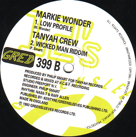 Garnett Silk / Jesse Jender / Mark Wonder - Retreat Wicked Man / Oppressors / Low Profile | Greensleeves Records (GRED 399) - 2