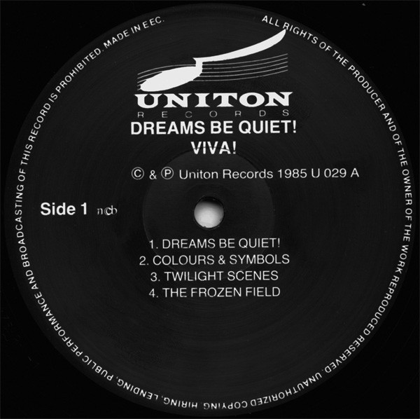 Viva! - Dreams Be Quiet! | Uniton Records (U 029) - 3