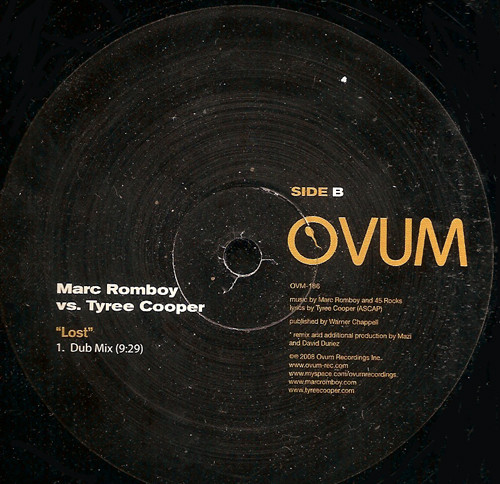 Marc Romboy vs. Tyree Cooper - Lost | Ovum Recordings (OVM-186) - 2