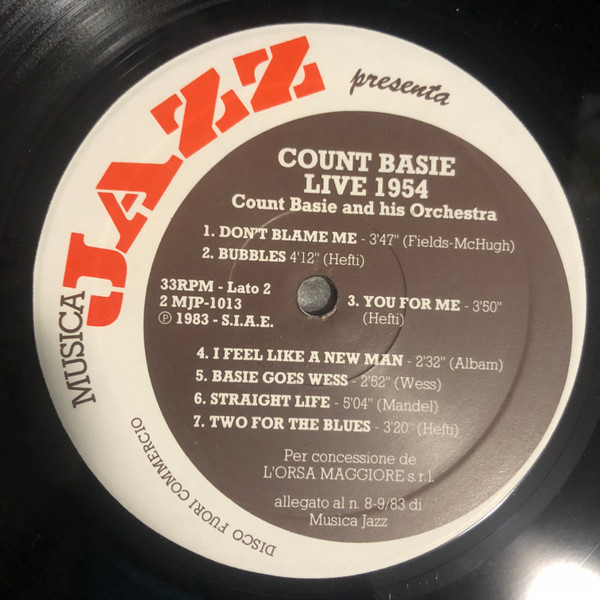 Count Basie - "Live" 1954 | Musica Jazz (2MJP 1013) - 4 Count Basie - "Live" 1954 | Musica Jazz (2MJP 1013) - 4