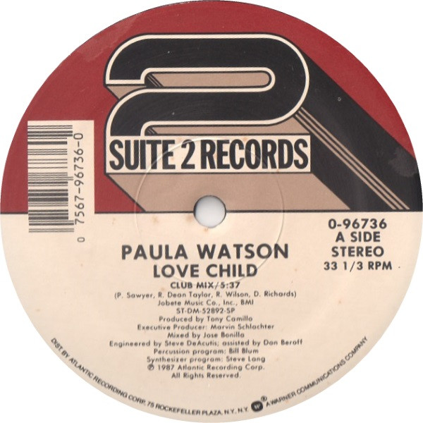Paula Watson - Love Child | Suite 2 Records (0-96736) - main