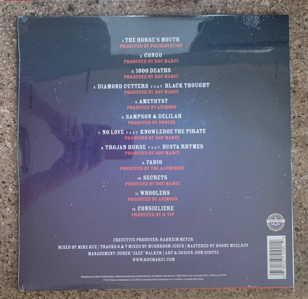 Roc Marciano - Behold A Dark Horse | Marci Enterprises LLC. (FB5190) - 2