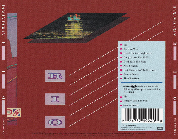 Duran Duran - Rio | EMI (7243 5 29924 0 9) - 3 Duran Duran - Rio | EMI (7243 5 29924 0 9) - 3