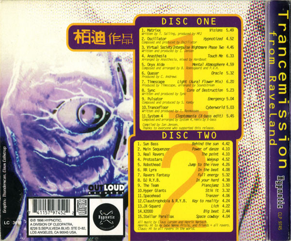 Various - Trancemission From Raveland | Hypnotic (CLP 9745) - 2