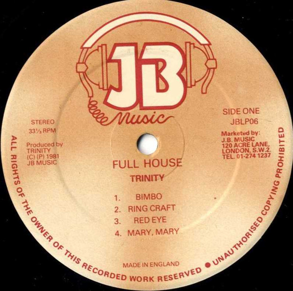 Trinity - Full House | JB Music (JBLP06) - 3 Trinity - Full House | JB Music (JBLP06) - 3
