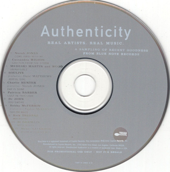 Various - Authenticity | Blue Note (7087 6 14651 2 9) - 3