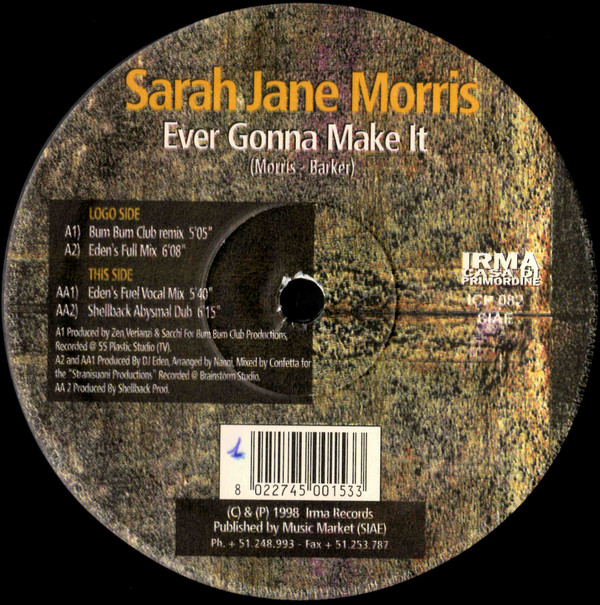 Sarah Jane Morris - Ever Gonna Make It | Irma CasaDiPrimordine (ICP 082)