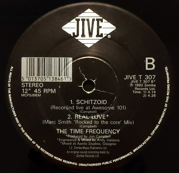 The Time Frequency - Real Love | Jive (JIVE T 307) - 4 The Time Frequency - Real Love | Jive (JIVE T 307) - 4