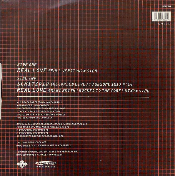The Time Frequency - Real Love | Jive (JIVE T 307) - 2 The Time Frequency - Real Love | Jive (JIVE T 307) - 2