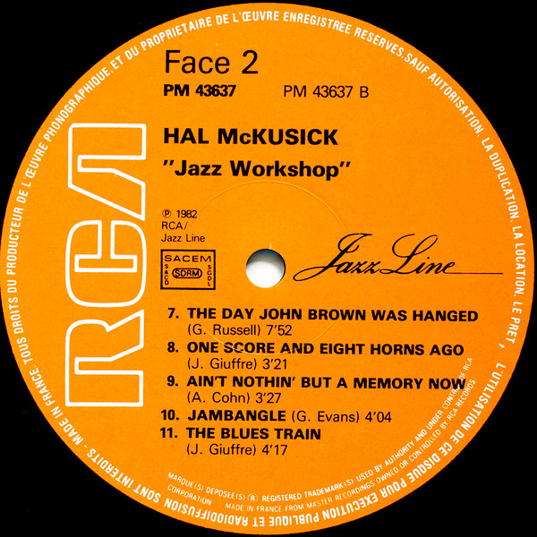 Hal McKusick - The Jazz Workshop | RCA Victor (PM 43637) - 4