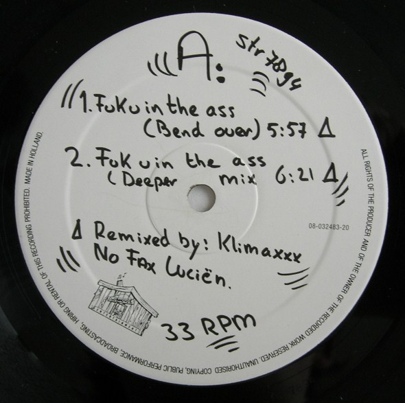 The Outhere Brothers - Fuk U In The Ass (Remixes) | Stealth Records (STR 7894) - 3