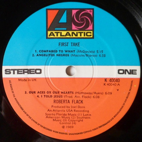 Roberta Flack - First Take | Atlantic (K 40040) - 3 Roberta Flack - First Take | Atlantic (K 40040) - 3