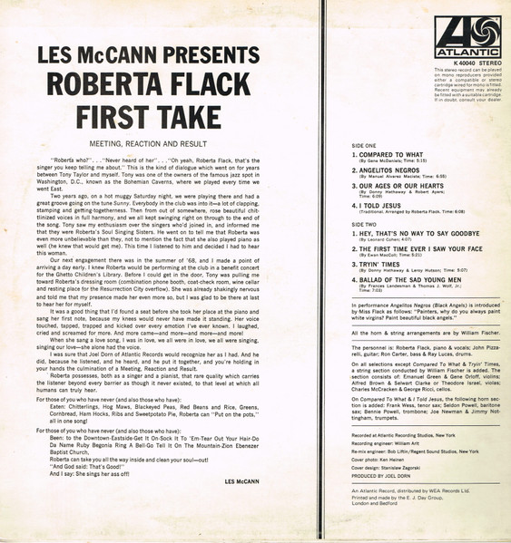 Roberta Flack - First Take | Atlantic (K 40040) - 2 Roberta Flack - First Take | Atlantic (K 40040) - 2