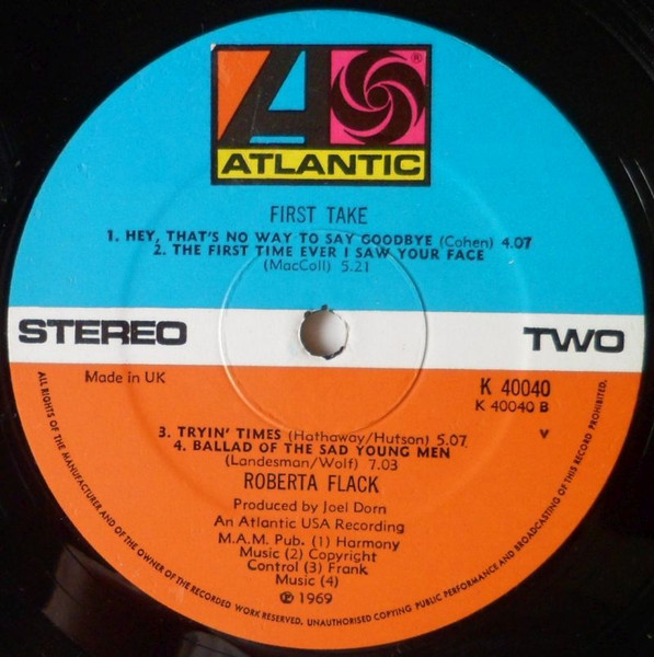 Roberta Flack - First Take | Atlantic (K 40040) - 4 Roberta Flack - First Take | Atlantic (K 40040) - 4