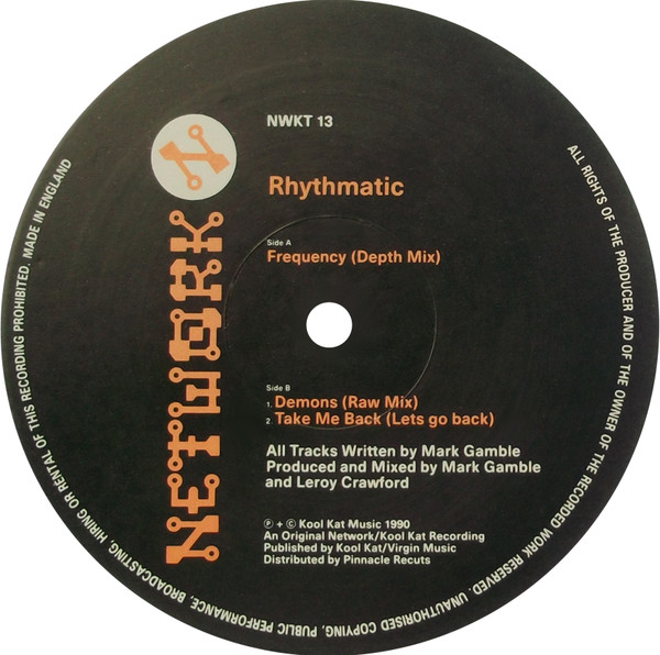 Rhythmatic - Frequency / Demons / Take Me Back | Network Records (NWKT 13) - 4