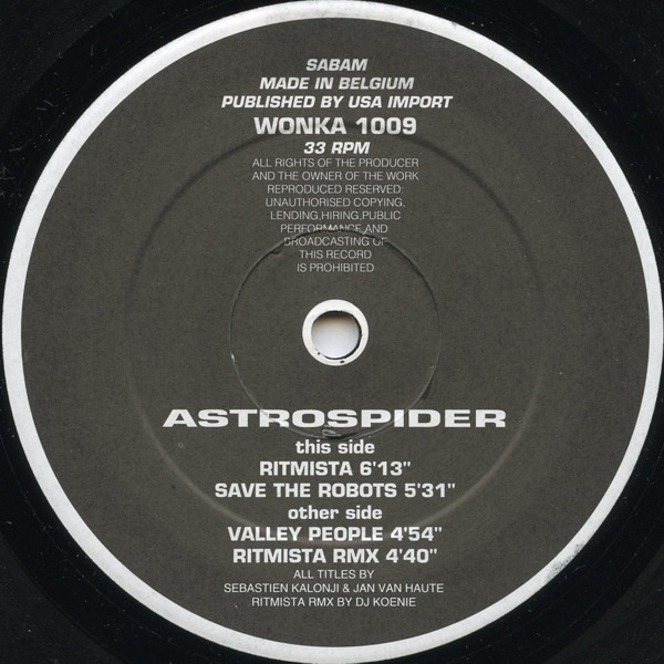 Astrospider - Ritmista ! | Wonka Beats (WONKA 1009) - 3