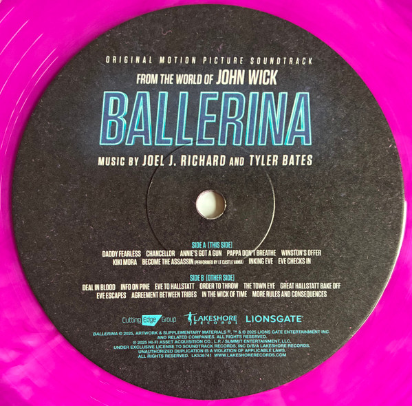 Tyler Bates And Joel Richard - Ballerina (From The World Of John Wick) | Lakeshore Records (LKS36741) - 3
