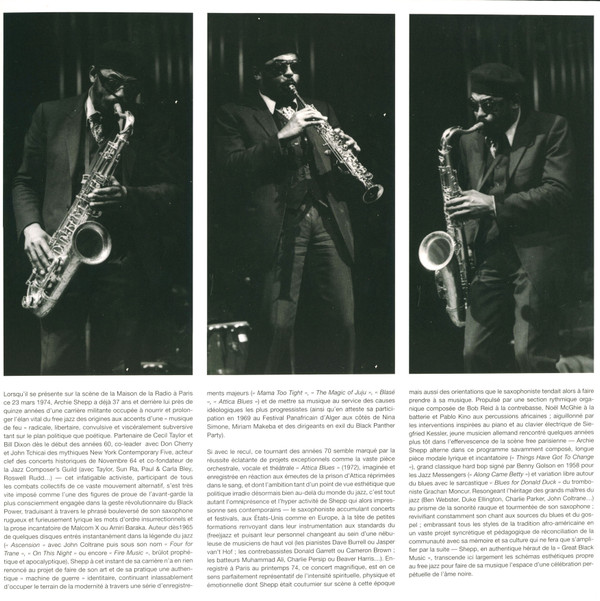 Archie Shepp - Live In Paris 1974 - Lost ORTF Recordings | Transversales Disques (TRS21) - 4