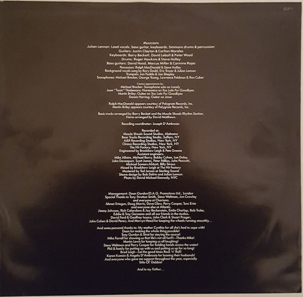 Julian Lennon - Valotte | Virgin (JLLP 1) - 3