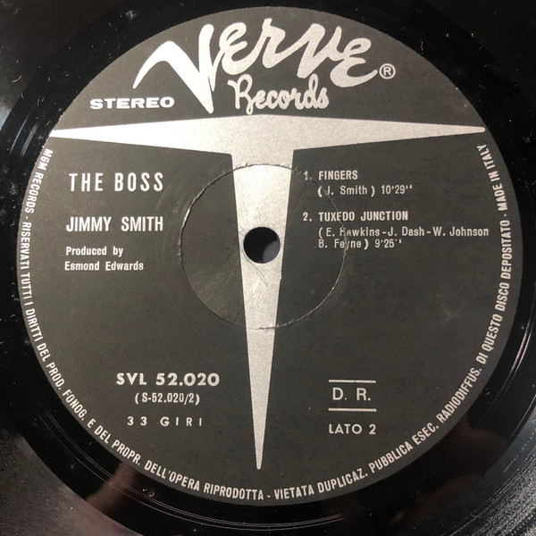 Jimmy Smith - The Boss | Verve Records (SVL 52.020) - 4