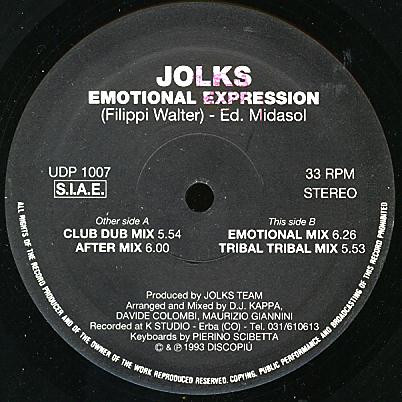 Jolks - Emotional Expression | UDP (UDP 1007) - 2 Jolks - Emotional Expression | UDP (UDP 1007) - 2