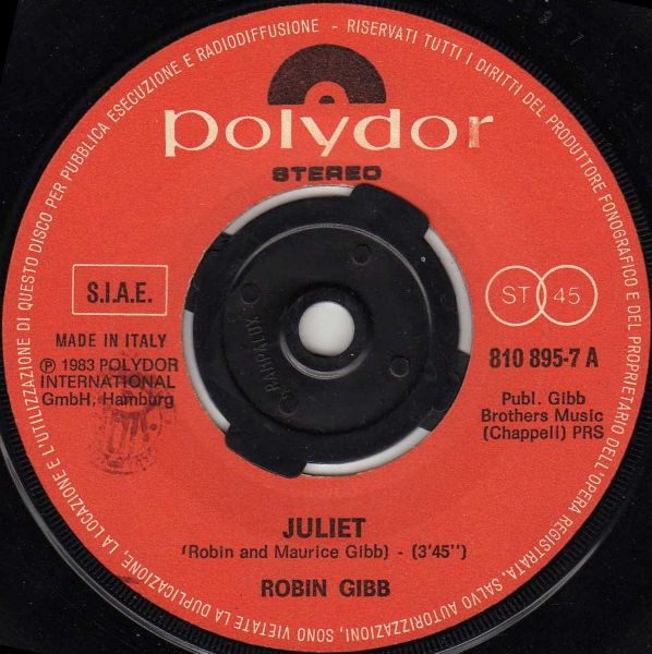 Robin Gibb - Juliet | Polydor (810 895-7) - 3