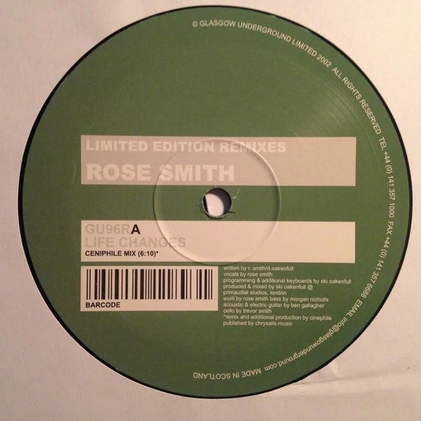 Rose Smith - Life Changes (Remixes) | Glasgow Underground (GU96R)