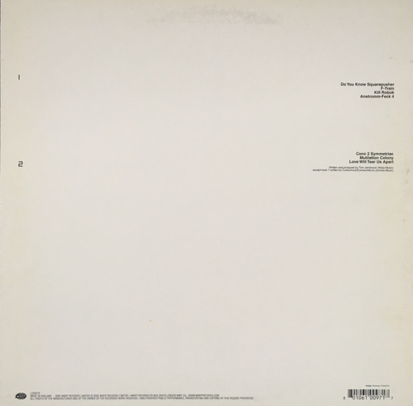 Squarepusher - Do You Know Squarepusher | Warp Records (WARPLP97) - 2 Squarepusher - Do You Know Squarepusher | Warp Records (WARPLP97) - 2