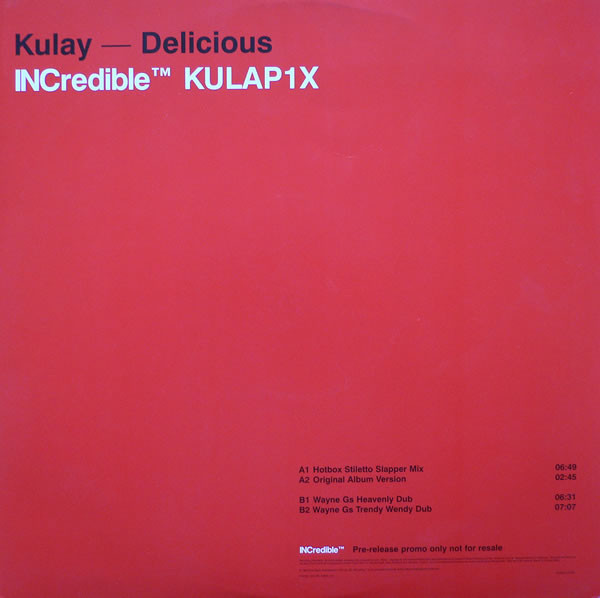 Kulay - Delicious | INCredible (KULAP1X)