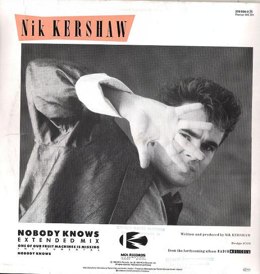 Nik Kershaw - Nobody Knows (Extended Mix) | MCA Records (258 568-0) - 2