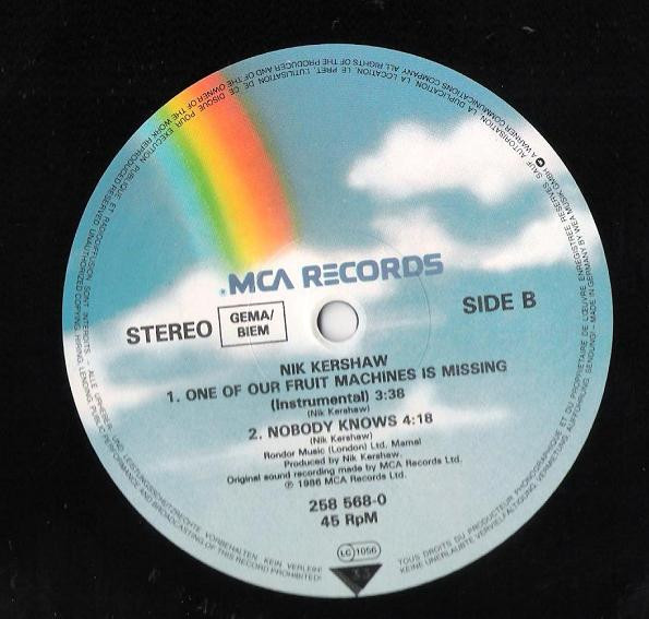 Nik Kershaw - Nobody Knows (Extended Mix) | MCA Records (258 568-0) - 4