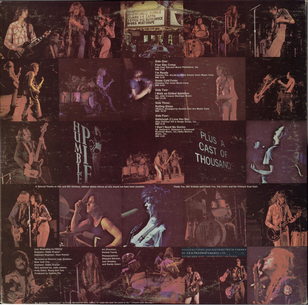 Humble Pie - Performance: Rockin' The Fillmore (2LP) [Vinyl] | A&M Records (SP-3506) - 4