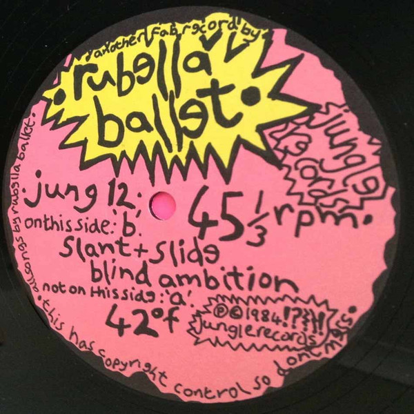 Rubella Ballet - 42°F | Jungle Records (JUNG 12) - 4