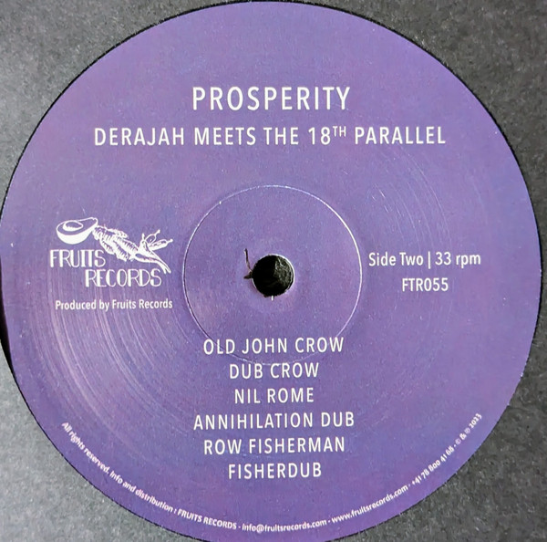 Derajah Meets The 18th Parallel - Prosperity | Fruits Records (FTR055) - 4